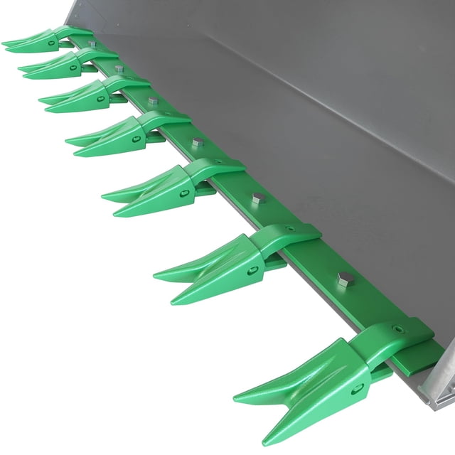 BeesClover Heavy Duty Bucket Tooth Bar Designed for Sub-Compact Tractors, No Drilling Required, Fits 1/2-Inch or Smaller Bucket Cutting Edges