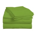thumbnail image 2 of BedDecor 100% Egyptian Cotton 400 TC 3PC Parrot Green California King Size Flat Sheet Solid Pattern, 2 of 4