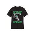 thumbnail image 2 of Camiseta de algodón para hombre con estampado Fly Saquon: cuello redondo, manga corta, corte regular, ideal para todas las estaciones. Ideal para adultos, hombres, mujeres, adolescentes, jóvenes y uso, 2 of 7