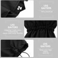 thumbnail image 3 of Raindrops 1 Pair Black Leg Gaiters for Hiking and Snow Activities Waterproof, 3 of 8