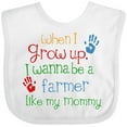 thumbnail image 3 of Inktastic Farmer Like Mommy Boys or Girls Baby Bib, 3 of 4