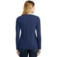 thumbnail image 4 of Port 1135941 Ladies Long Sleeve Fan Favorite V-Neck Tee, Team Navy - 2XL, 4 of 4