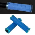 thumbnail image 1 of pitrice 1 Pair Bicycle Double Lock MTB Bike Handlebars Hand Cover Anti-slip Blue, 1 of 9