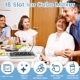 thumbnail image 3 of 2PCS Stainless Steel Ice Cube Trays, 18 Slot Metal Ice Cube Trays for Freezer Vintage Inspired Design with Release Lever Remove Handle for Making Large Cubes Kitchen & Bar, 3 of 10
