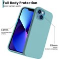 thumbnail image 4 of Shockproof Liquid Silicone Designed for iPhone 13 Case Gel Rubber Full Body Protection Anti-Shock Cover Case Drop Protection 6.1inch-Cactus, 4 of 5