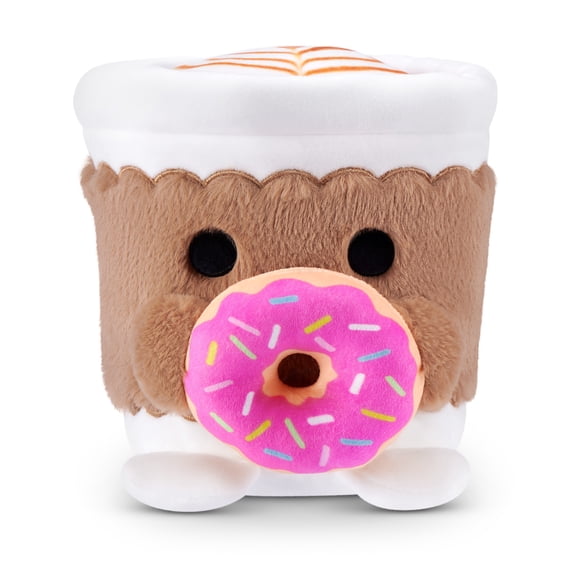 Snackles Core Series 2 Coffee with Donut 8-Inch Soft Plush Toy by ZURU for All Ages