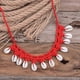 thumbnail image 3 of Handmade Woven Rope Chain Choker Summer Beach Beaded Necklaces Jewelry Gift--Sky Blue-Product code 55629 White, 3 of 5