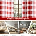 thumbnail image 6 of DriftAway Buffalo Checker Pattern Lined Thermal Insulated Blackout and Room Darkening Grommet Window Curtains Printed Plaid, 2 Panels, 52" x 36", Red, 6 of 6