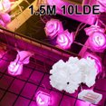 thumbnail image 1 of 1.5M 10 LED Light Simulation Rose Light String Boda Regalo de vacaciones Decoración Wmkox8yii fhajkh3191, 1 of 2