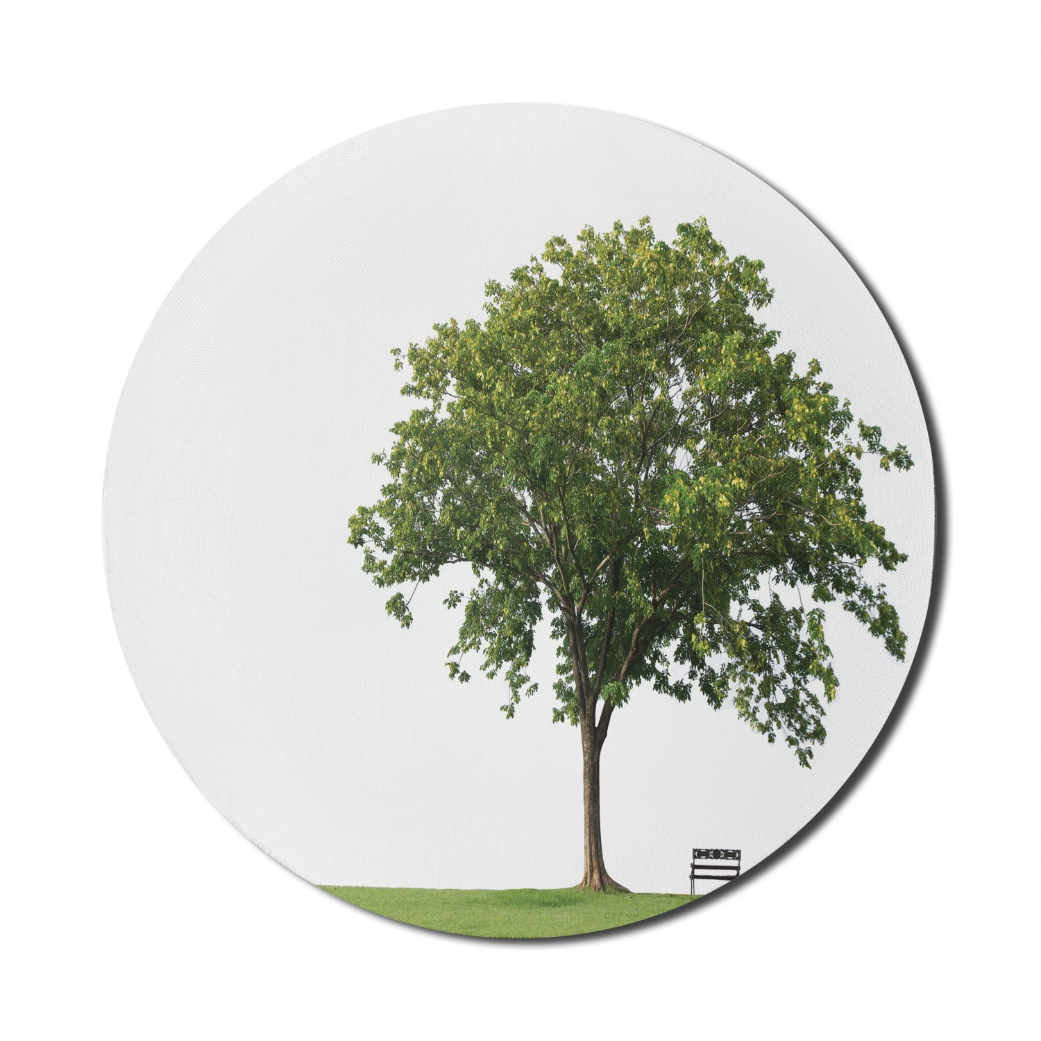 Tree Mouse Pointer Computer Tree Mouse Pad for Computers, Bench Under Majestic Tree Looks Like ...