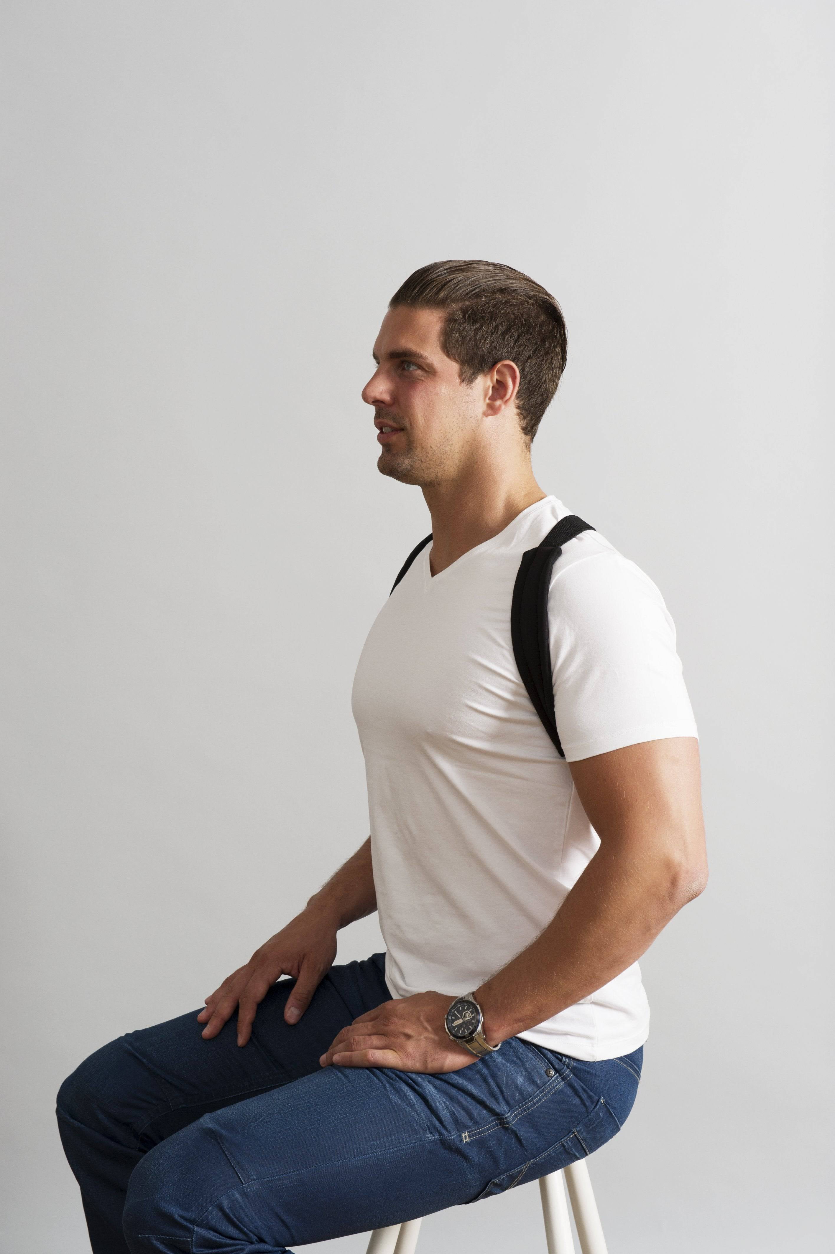 Swedish Posture Classic Shoulder and Upper Back Support m-L (Unisex) Black