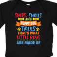 thumbnail image 4 of Inktastic Snips Snails and Puppy Dog Tails That's What Little Boys Boys Long Sleeve Baby Bodysuit, 4 of 5
