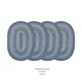 thumbnail image 5 of Homespice Denim Jute Braided Blue Placemat 13" x 19" Oval ( Pack Of 4 ) For Dining Table Mat, Spoon Rest Hot Pot Holders, 5 of 9