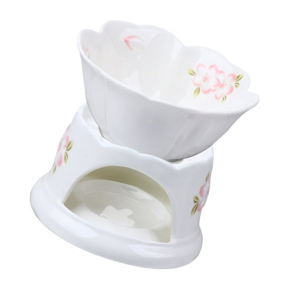 1 Set Ceramic Butter Ice Cream Melting Stove Chocolate Fondue Melting Stove