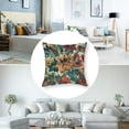 thumbnail image 5 of Shiartex Set of 2 Floral Throw Pillow Cover Vintage Green Flower Farmhouse Cushion Case for Sofa Couch  White, 5 of 7