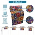thumbnail image 6 of Boho Blue Flower Table Runner 72 Inches, Spring Bohemia Chic Red Yellow Floral Bed Runner Dresser Scarves Tabletop for Indoor Outdoor Parties/Ceremony/Banquet, 18" x 72", 6 of 8