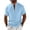 Mens Shirts Sky Blue, variant on Hawaiian Shirts for Men Henley Short Sleeve Crew Neck Button Beach Vacation Wedding Tee Tops Dad Gifts