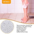 thumbnail image 4 of Pegatinas antideslizantes para ducha, 24 hojas, tiras de seguridad para bañera, tiras adhesivas florales, raspador Premium para escaleras de bañera y ducha, 4 of 7