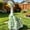 Pink216, variant on Tuvgenk Porch Goose Outfits 23" Cute Spring Summer Clothes for Porch Goose Set Polyester 2 Pack Outdoor Decor for Garden with Hat Dress