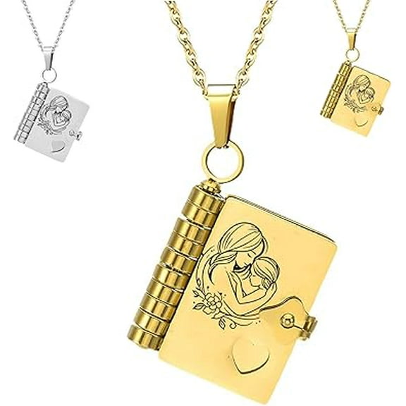 For Daughter - I Love You Forever & Always Book Necklace, Letter to My Daughter Love Book Necklace, Personalized My Little Star Hummingwings book necklace, daughter Birthday Gifts