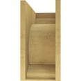 thumbnail image 4 of 12"W x 24"D x 24"H Classic Emerson Rough Cedar Woodgrain TimberThane Corbel, Primed Tan, 4 of 6