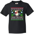 thumbnail image 3 of Inktastic Merry Christmas Sloth and Llama Ugly Sweater Style Youth T-Shirt, 3 of 5