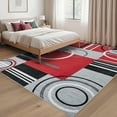 thumbnail image 7 of Modern Washable Area Rugs, Contemporary Geometric Circles Carpet with Non-Slip Backing, 7 of 7