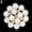 Gold, variant on Ayyufe Flower Rhinestone Imitation Pearl Brooch Pin DIY Bridal Wedding Bouquet