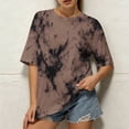 thumbnail image 2 of MAFYTYTPR Women's Tie Dye Print Round Neck 1/2 Sleeve Casual T-Shirts Spring Summer Tops for Everyday Wear S-XXL, 2 of 9
