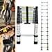 thumbnail image 3 of Telescoping Ladder, 16.4 FT Aluminum Extension Ladder 330 Pound Capacity, Collapsible Ladders for Home, Lightweight Portable Roof Ladders with Locking Mechanism, Multi Purpose Loft Ladder Attic Ladder, 3 of 15