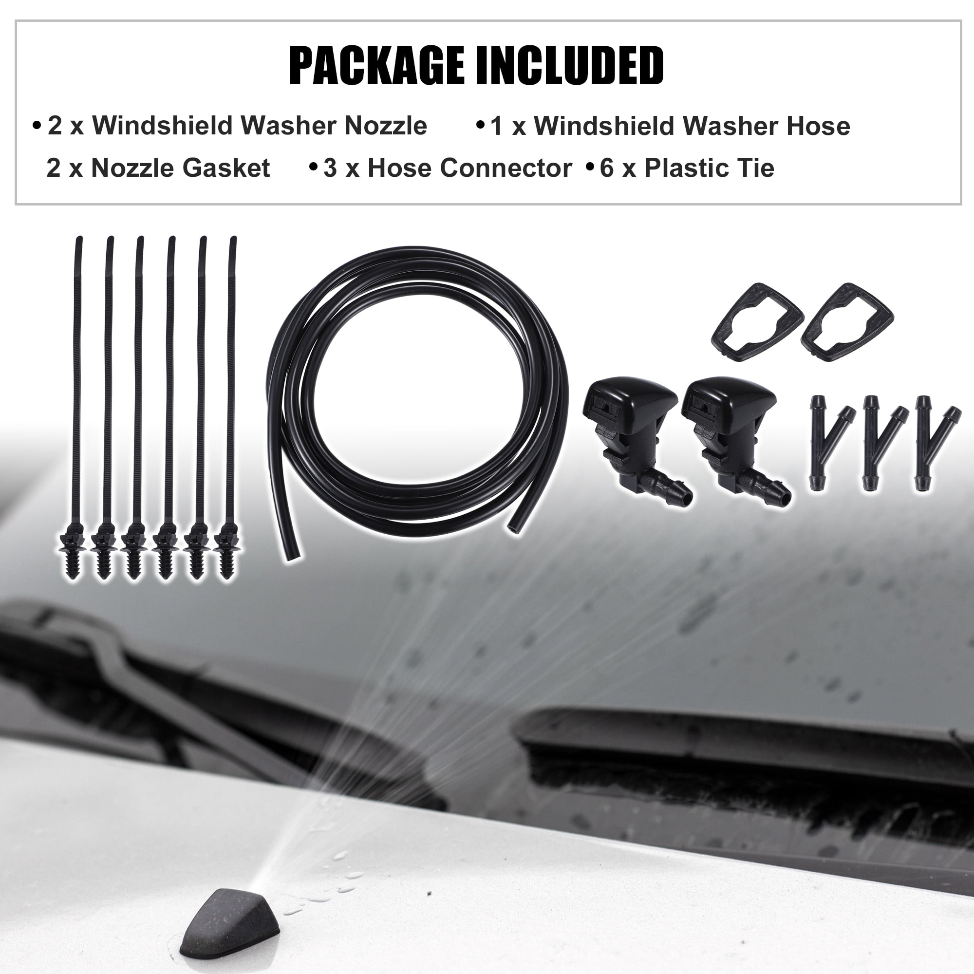 Unique Bargains Windshield Washer Nozzle No.25815793 for Cadillac CTS 2015