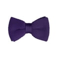 thumbnail image 1 of INSPIRE CHIC Men's Pre-Tied Bow Ties Adjustable Strap Solid Color Knitted Bowtie Purple, 1 of 5