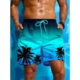 thumbnail image 4 of Vintage Plant 3D Printed Board Shorts Mens Palm Graphic Short Pants Summer Hawaiian Breathable Swim Trunks Kids Loose Ice Shorts, 4 of 9