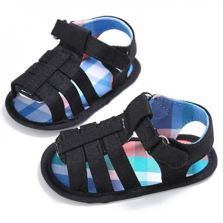 

MEROTABLE Baby Non-slip Shoes Style Summer Kids Boys And Girls Canvas First Walker Shoe