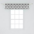 thumbnail image 2 of Ambesonne Modern Window Valance, Monochrome Stripes Squares, 42" x 12", Charcoal Grey White, 2 of 3