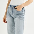 thumbnail image 3 of Juniors' Project Indigo Rhinestone Straight Leg Jeans Color: Medium Size: 1, 3 of 4
