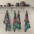 thumbnail image 5 of SKYSONIC 4 Pack Colorful Skull Kitchen Dish Towels,Dishcloths,Hand Towels, Tea Towels,18" x 28", 5 of 7