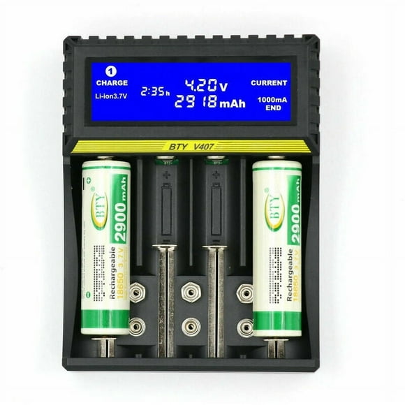 Battery Charger Multifunctional Battery Charger BTY407 18650 Battery Li-ion/Ni-MH/Ni-Cd/5 AA/7 AAA/9V Battery Charger,