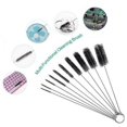 thumbnail image 2 of Juego de 10 cepillos de limpieza, cepillos de barra de nailon, cepillos de acero inoxidable, herramientas para equipos de tatuaje, cepillos blancos, 2 of 3