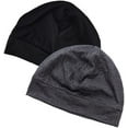 thumbnail image 3 of 2Pcs/4Pcs Cotton Skull Caps for Men Women, Lightweight Beanie Sleep Hats Breathable Helmet Liner, 3 of 7