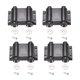 thumbnail image 1 of Cierre magnético de doble toque Unique Bargains para puerta de muebles, negro, 4 piezas, 1 of 3