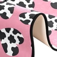 thumbnail image 6 of SKYSONIC 2'X6' Heart Cow Spotted Pink Runner Rug with Rubber Backing, Valentine's Day Non Slip Entryway Rug Runner Washable Soft Area Rug Carpet for Hallway Bedroom Kitchen Decor, 6 of 6