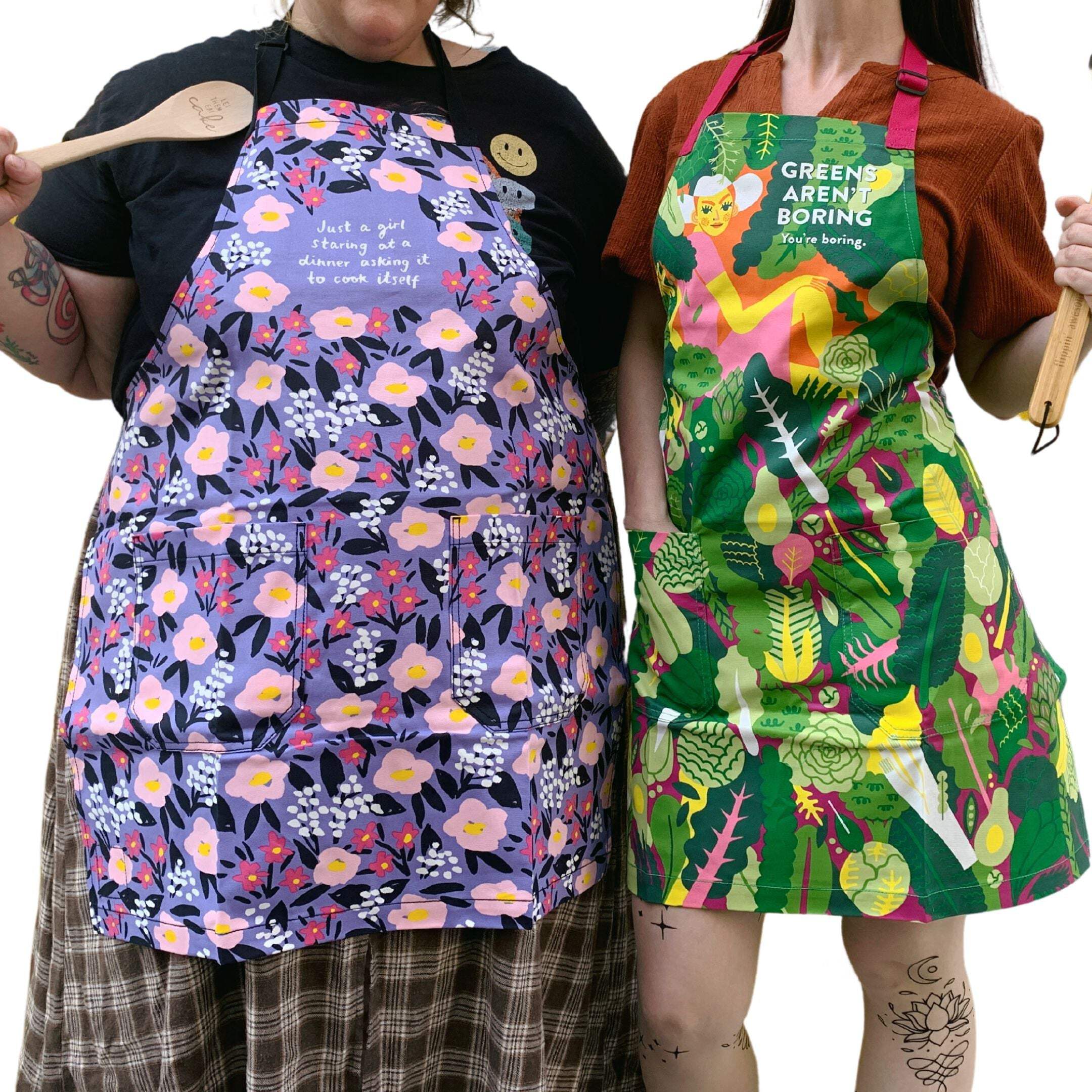Blue Q Novelty Aprons – Purple, 31″ x 28″