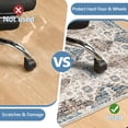 thumbnail image 3 of Aonewoe Office Chair Mat for Hardwood Floor Carpet, 48"X60" Desk Mat for Chair, Non Slip Computer Chair Mat, Floor Mat Office Rugs for Rolling Chairs Hardwood Floors, Boho Blue, 3 of 7