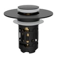 thumbnail image 1 of Tapón de desagüe para lavabo de baño Hibbent 3 en 1, negro mate, 1 of 9