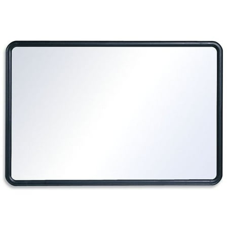 Melamine Surface - Contour Dry-Erase Board, Melamine, 24 X 18, White Surface, Black Frame