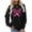 Black, variant on Womens Sweatshirts Trendy Womens Pullover Sweatshirts Crewneck Long Sleeved Top Printed Soft Stylish Loose Fit Tops Ladies Athletic Fall Winter Clothes Black