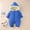Blue, variant on Infant Snowsuit Hooded Infant Romper Coat for Baby Clothes Outwear Coat Warm Windproof Long Sleeve Baby Boys Girls Snow Suits 0-6 Months