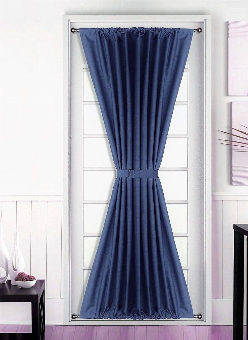 1 Pc Insulated Heavy Thick French Door Thermal Blackout Rod Pocket 1 Pc Insulated Heavy Thick French Door Thermal Blackout Rod Pocket Curtain Panel With Tieback 55 W X 72 L Daysi Many Colors Avilable Com