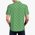 thumbnail image 2 of Polo Shirts for Men, Abstract green geometric pattern Cuteness Casual Mens Polo Shirts Short Sleeve Button Down Classic Mens Golf Polo Shirts, 2 of 7